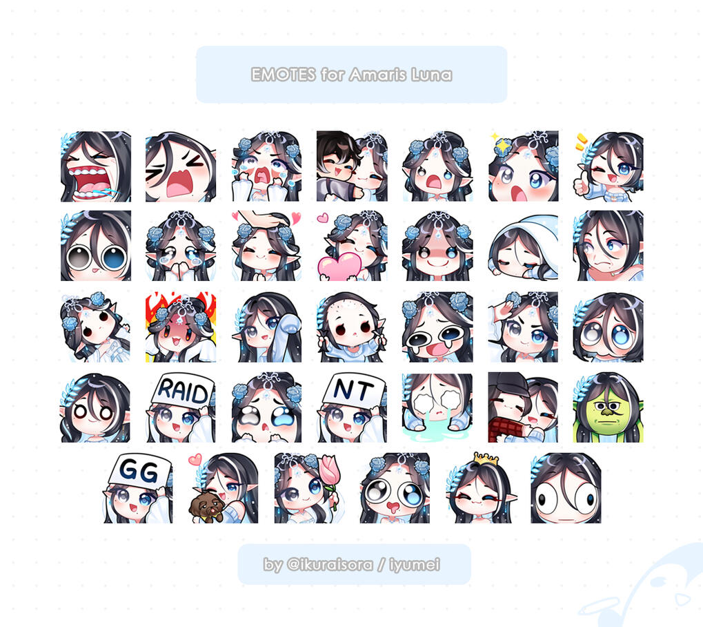 Emotes by Iyumei